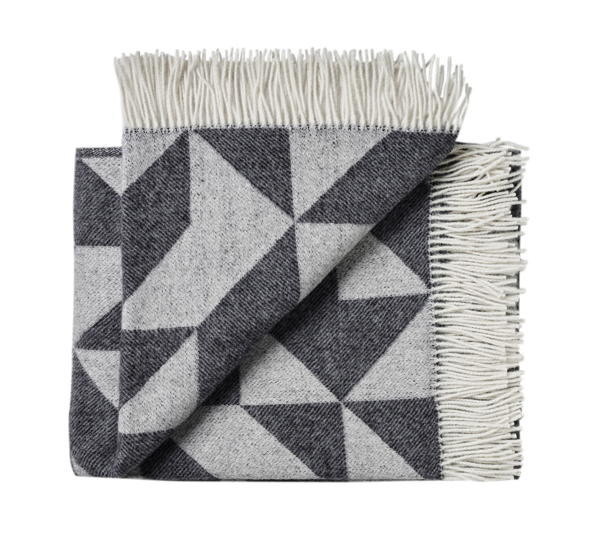 Silkeborg Uldspinderi Twist a Twill Throw 130x190 cm Throw 1041 Dark Grey