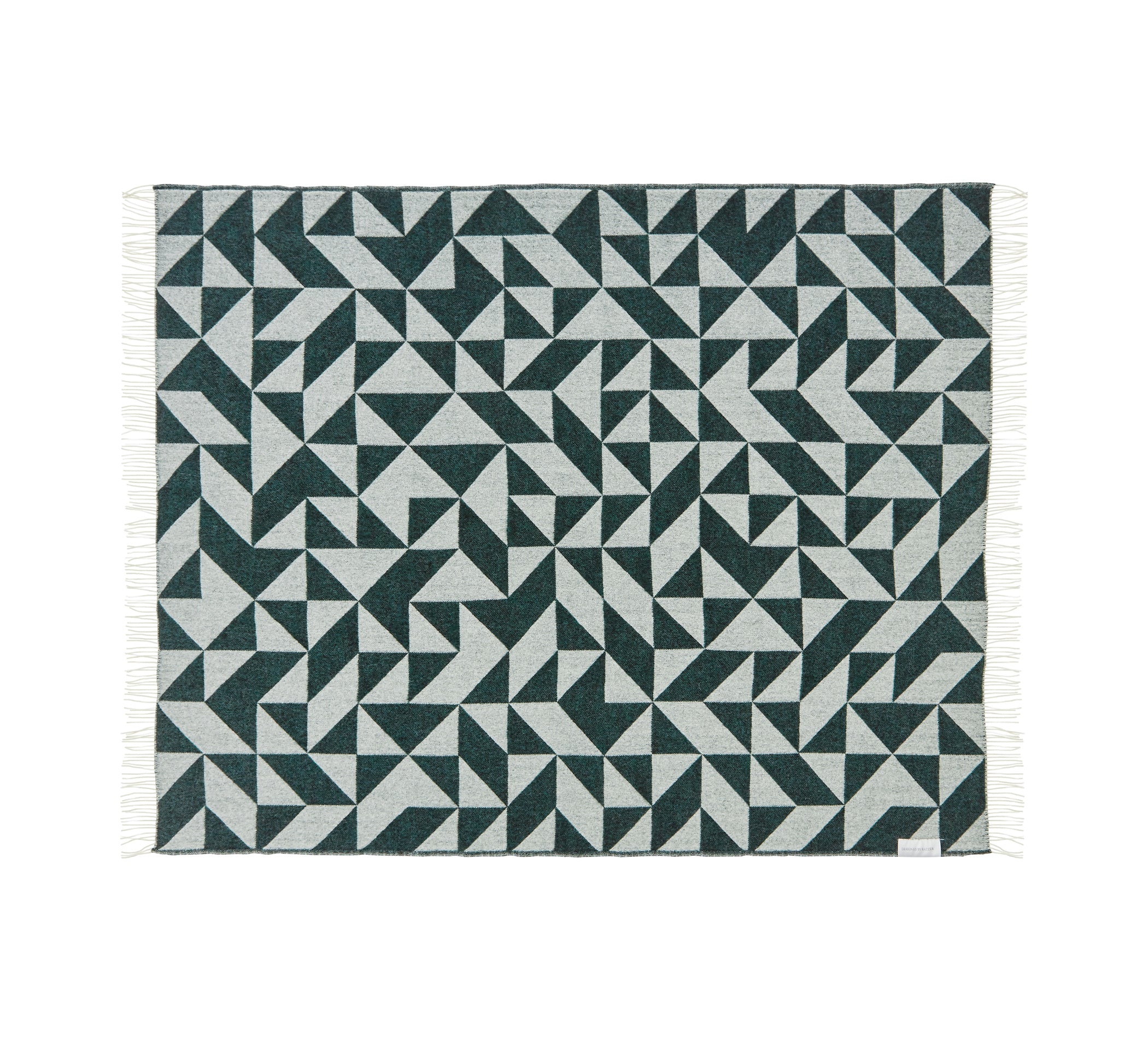 Silkeborg Uldspinderi Twist a Twill Throw 130x190 cm Throw 1166 Dark Green
