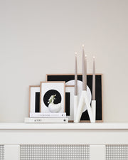 W Candle Holder - Bone White - 101 CPH