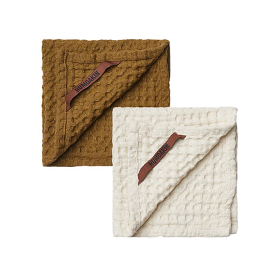 Humdakin Waffle Dishcloth - Shell, 2 pack