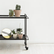 plant holder trolley black steel kristina dam studio