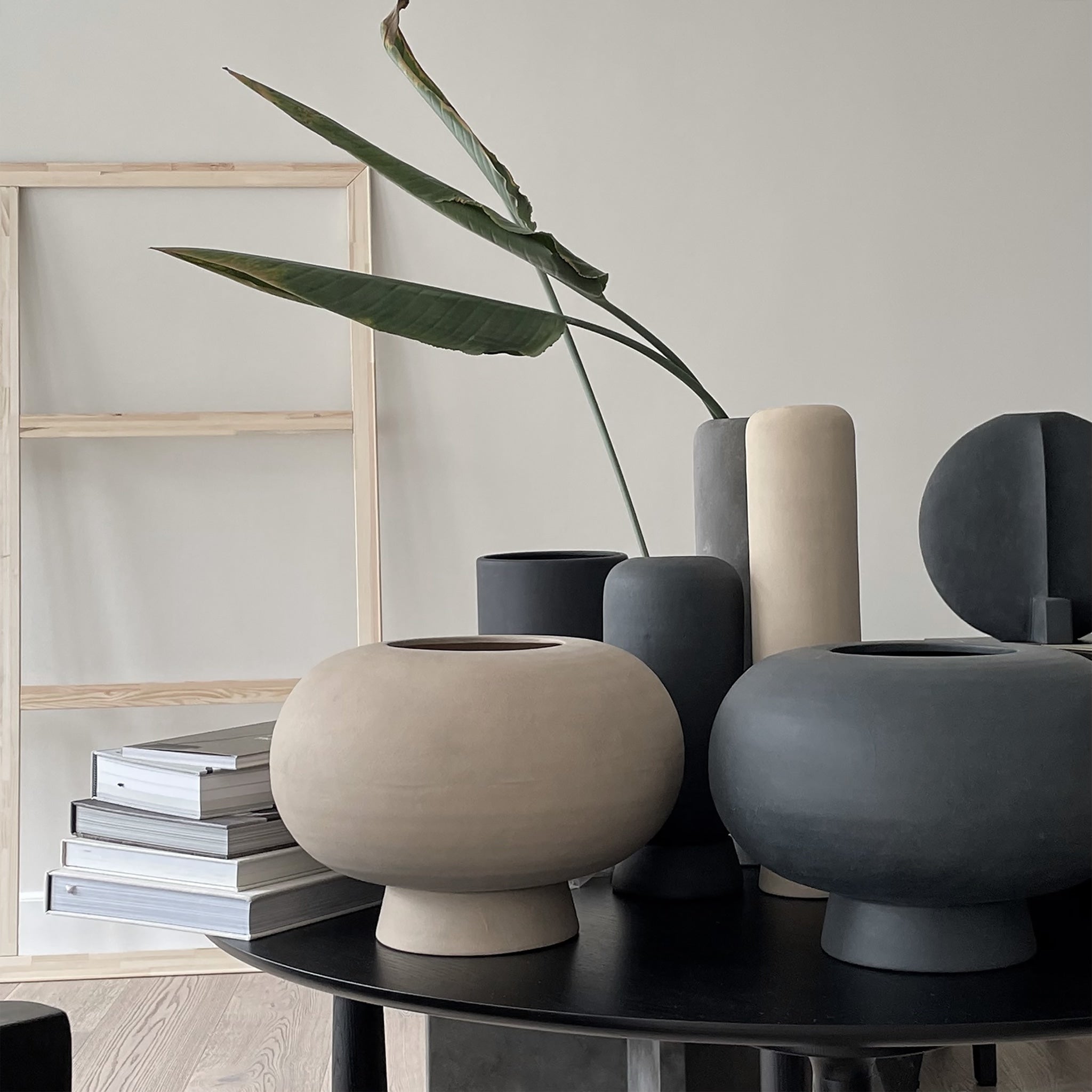 Kabin Vase, Fat - Sand - 101 CPH