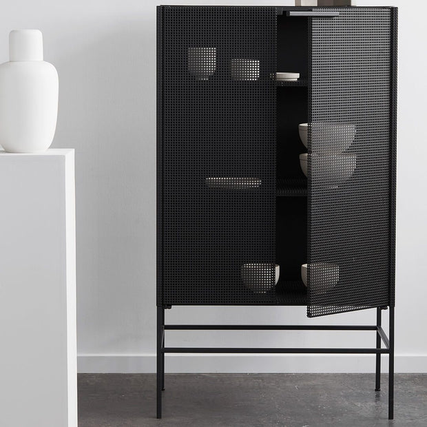 industrial black steel cabinet danish design kristina dam studio