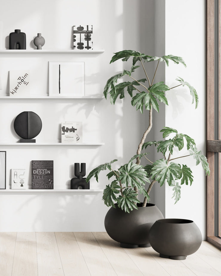 Urchin Plant Pot, Big - Coffee - 101 CPH