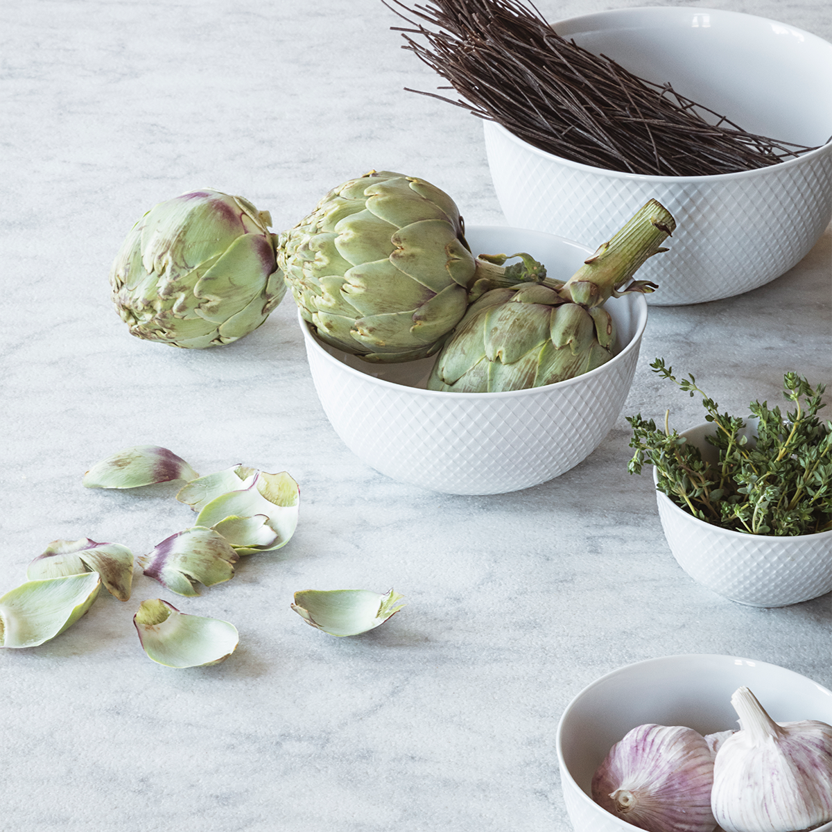 Lyngby-Rhombe-Bowl-4.3"-4 Pcs.