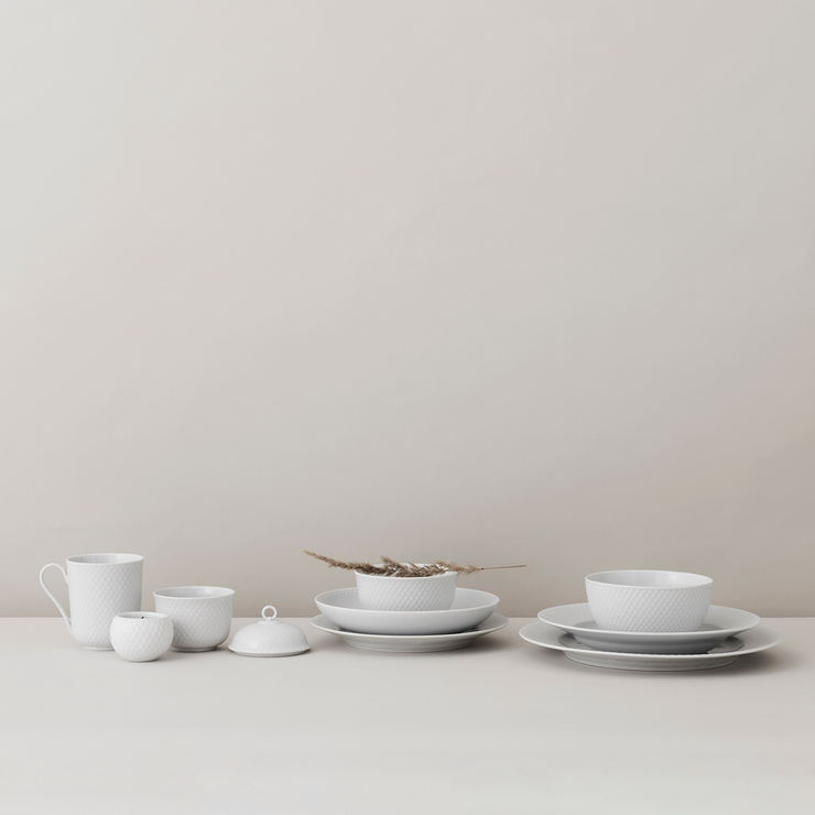 Lyngby-Rhombe-Coupe-Plate-8"-4Pcs.