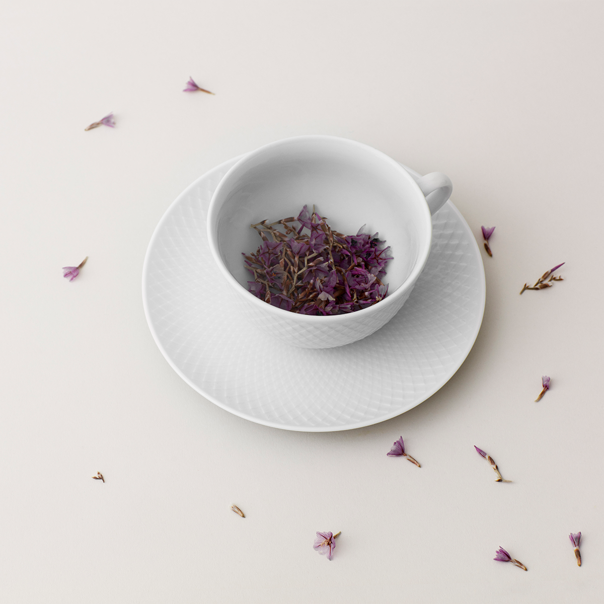 Lyngby-Rhombe-Cup-w/Saucer-2 Pcs.