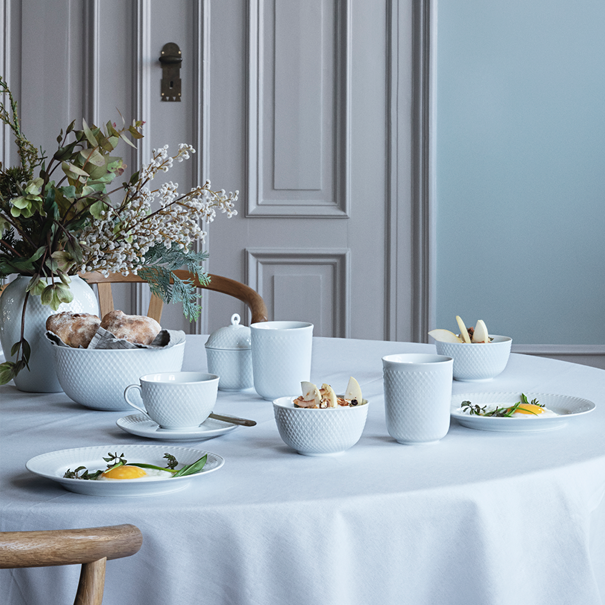 Lyngby-Rhombe-Plate-10.6"-4 Pcs.