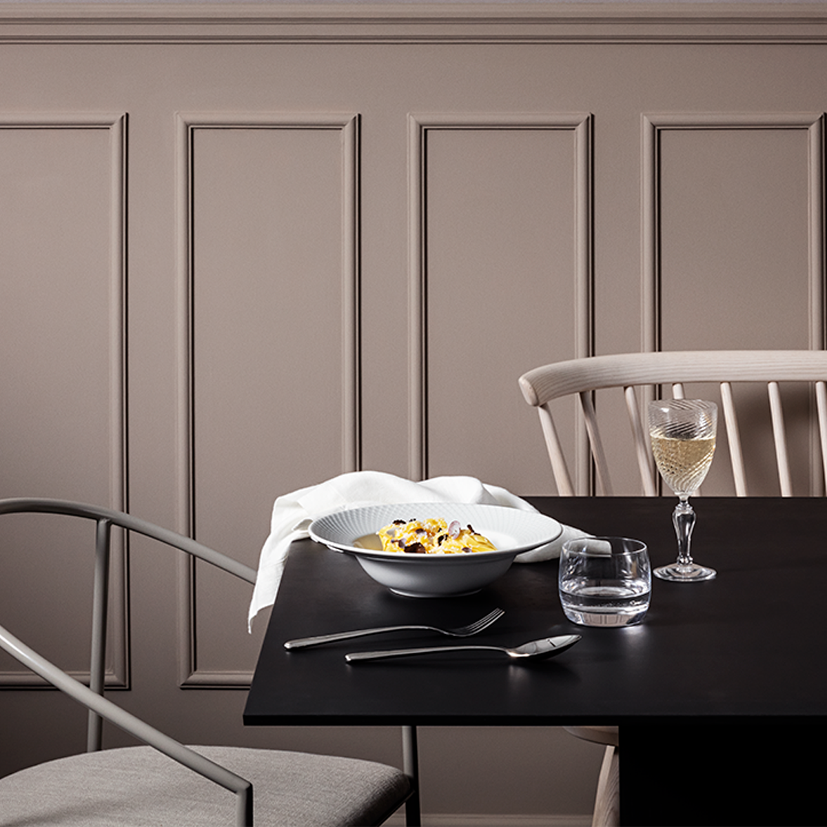 Lyngby-Rhombe-Pasta-Plate-9.6"-4 Pcs.