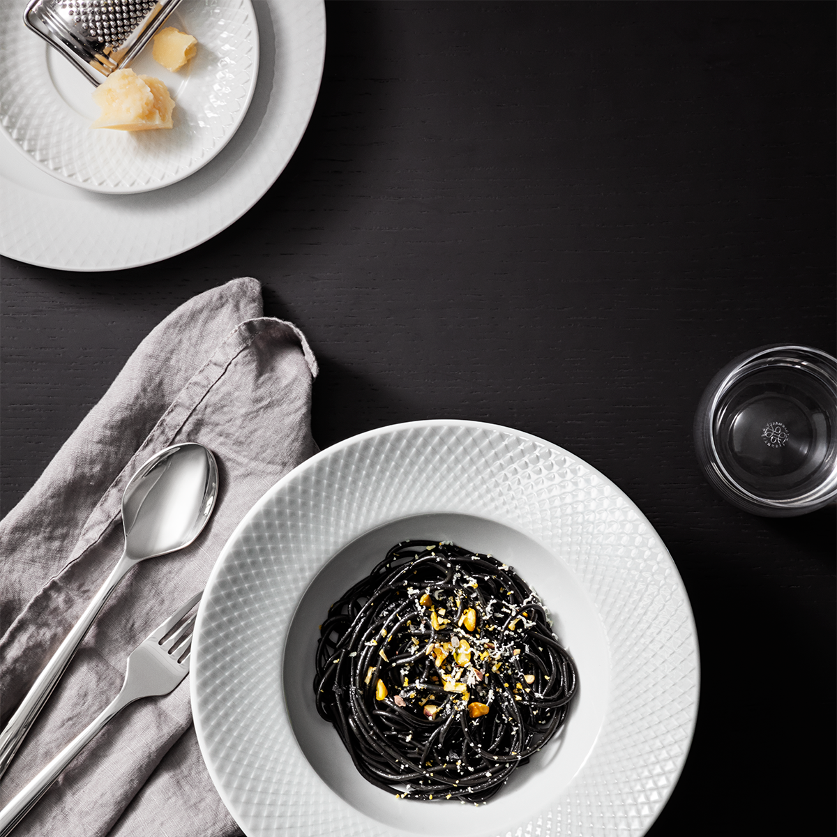 Lyngby-Rhombe-Pasta-Plate-9.6"-4 Pcs