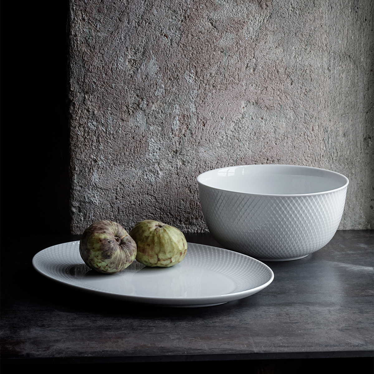 Lyngby-Rhombe-Serving-Bowl- 8.7"