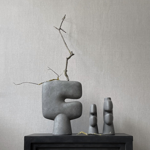 Tribal Vase, Mini - Dark Grey - 101 CPH