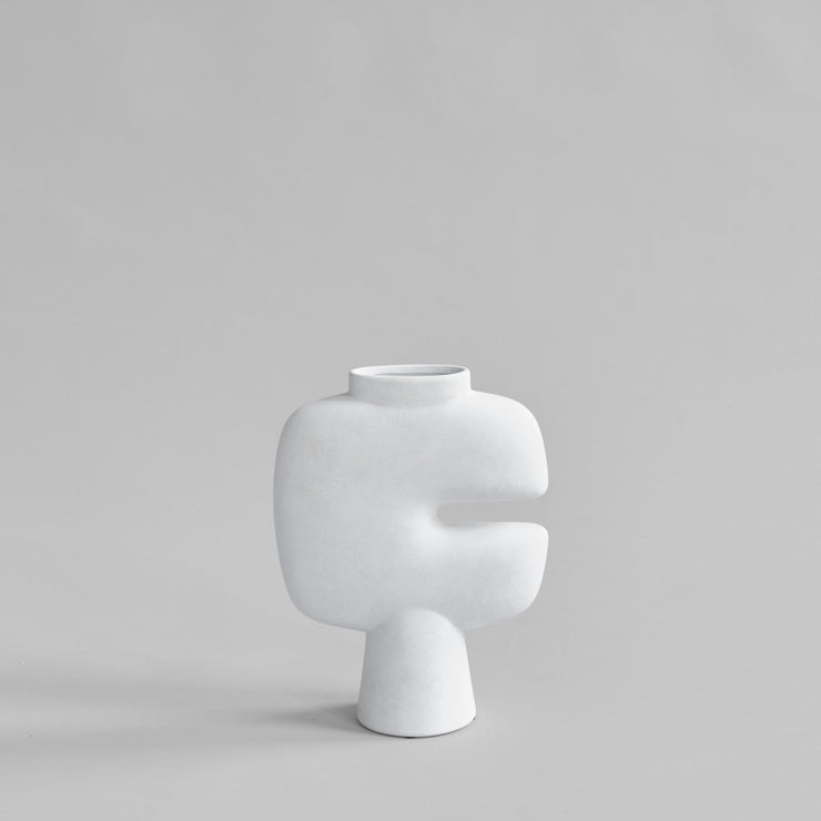 Tribal Vase, Medio - Bone White - 101 CPH