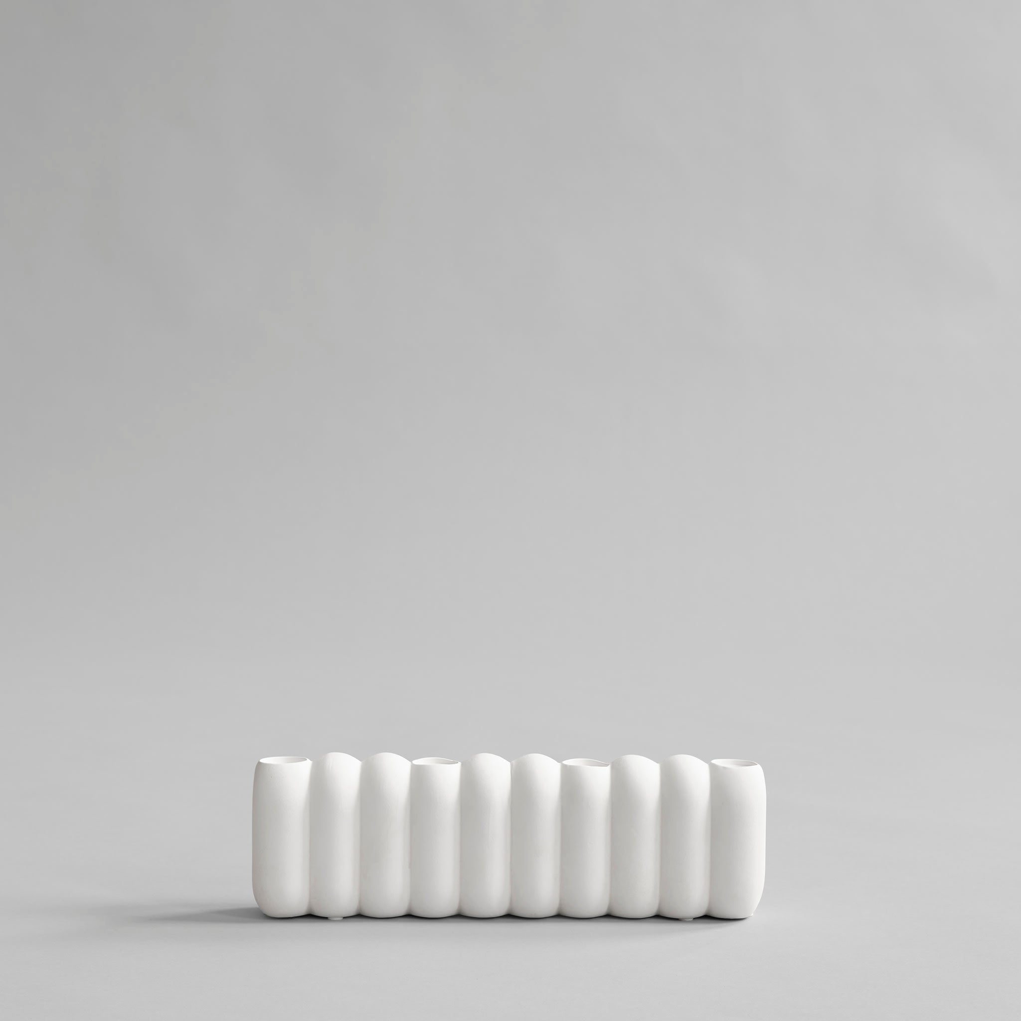 Tube Candle Holder, Big - Bone White - 101 CPH
