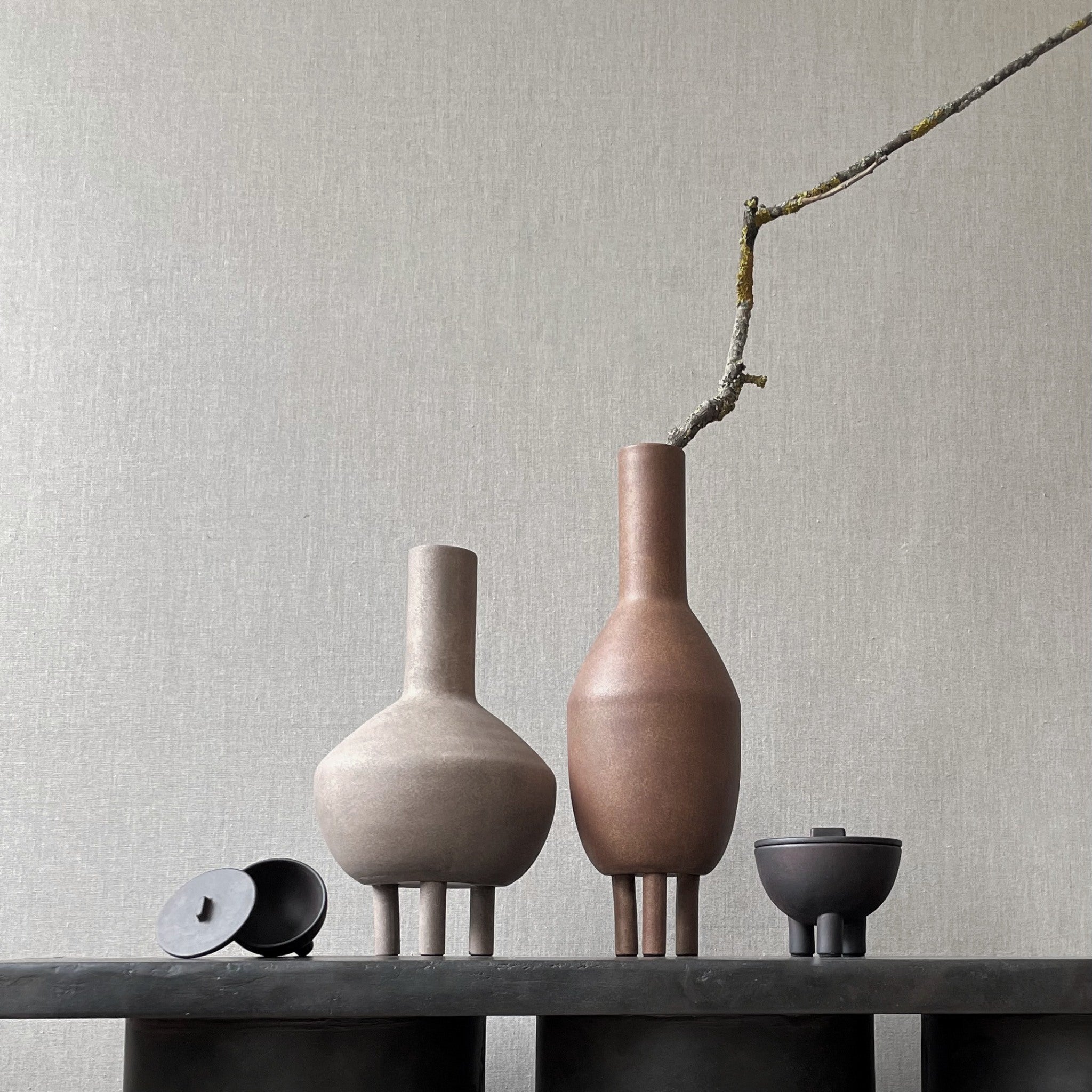 Duck Vase, Fat - Taupe - 101 CPH