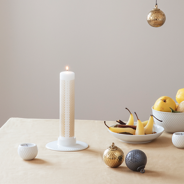 Lyngby Rhombe Block Candleholder