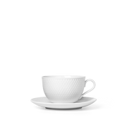 Lyngby Rhombe Tea Cup w/Saucer