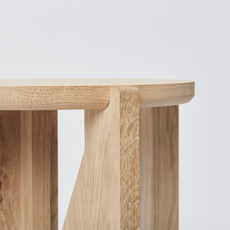 round wooden stool oak kristina dam studio