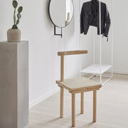 kristina dam studio dining chair solid oak sculptural shape unique