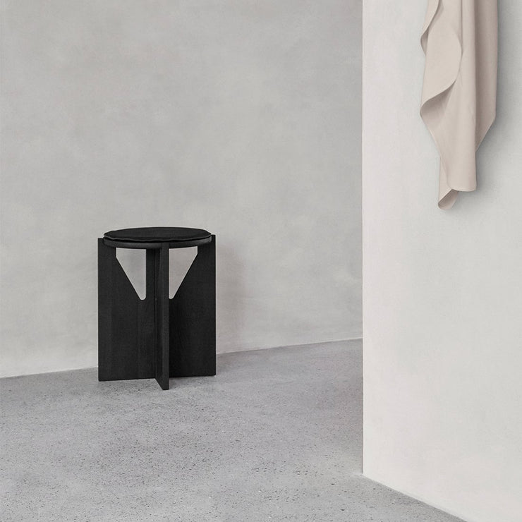 kristina dam studio round black stool danish design