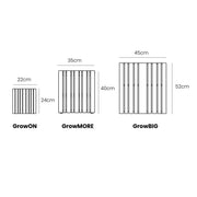 Squarely GrowMORE Self-Watering Planter, Natural Ash