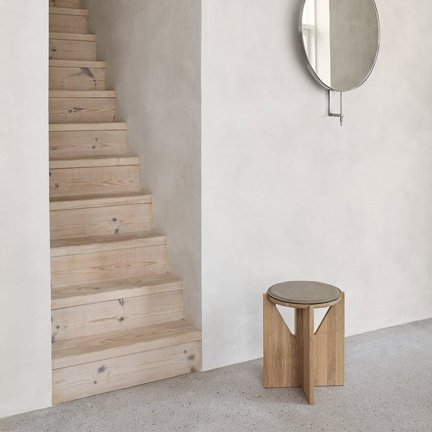 Kristina Dam Studio Simple Stool, Light Lacquered Oak