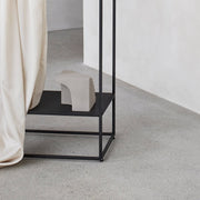 danish design stair sculpture in grey engobe terra-cotta