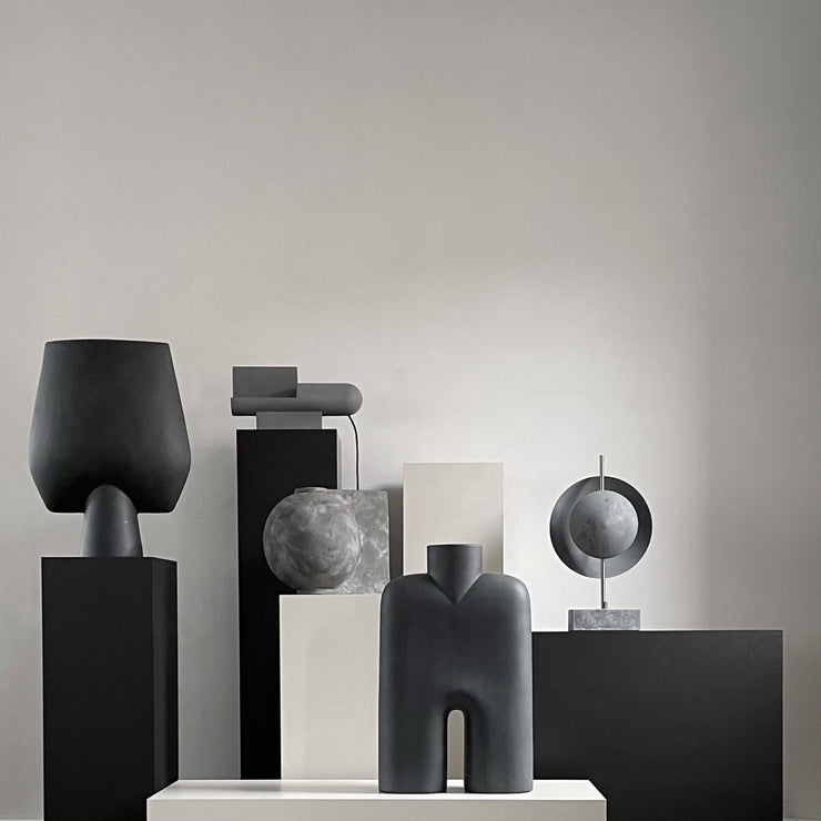 Offset Vase, Mini - Dark Grey - 101 CPH