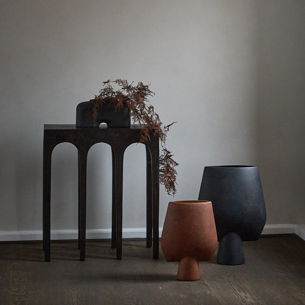 Sphere Vase Square,  Hexa - Black - 101 CPH