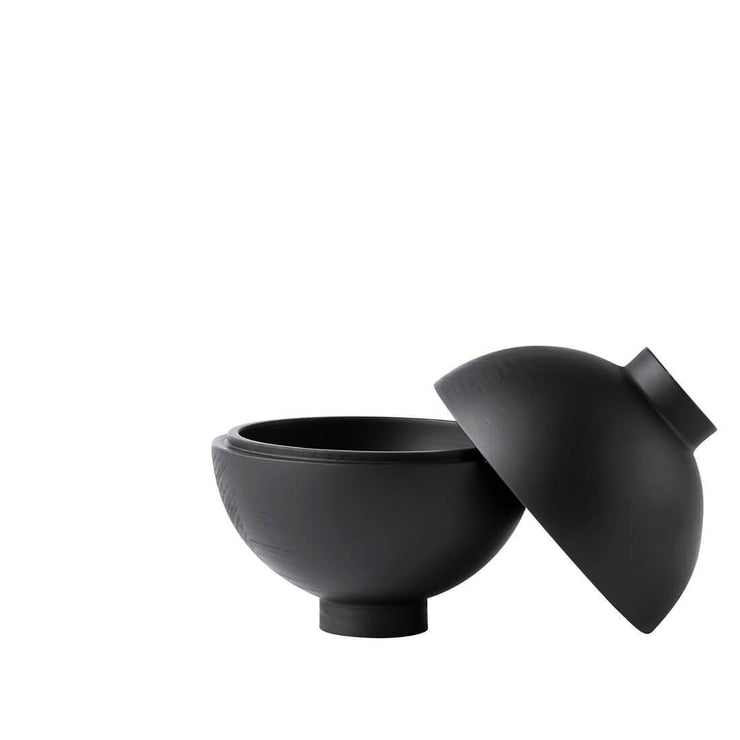 bonbonniere black oak danish design wooden sphere by kristina dam studio